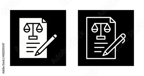 Legal Brief Vector Icon