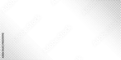 Set of halftone dots gradient pattern texture isolated on white background. Straight dotted spots using halftone circle dot raster texture. Vector blot half tone collection.