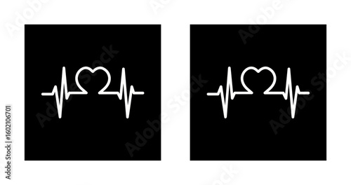 Love Heartbeat Vector Icon
