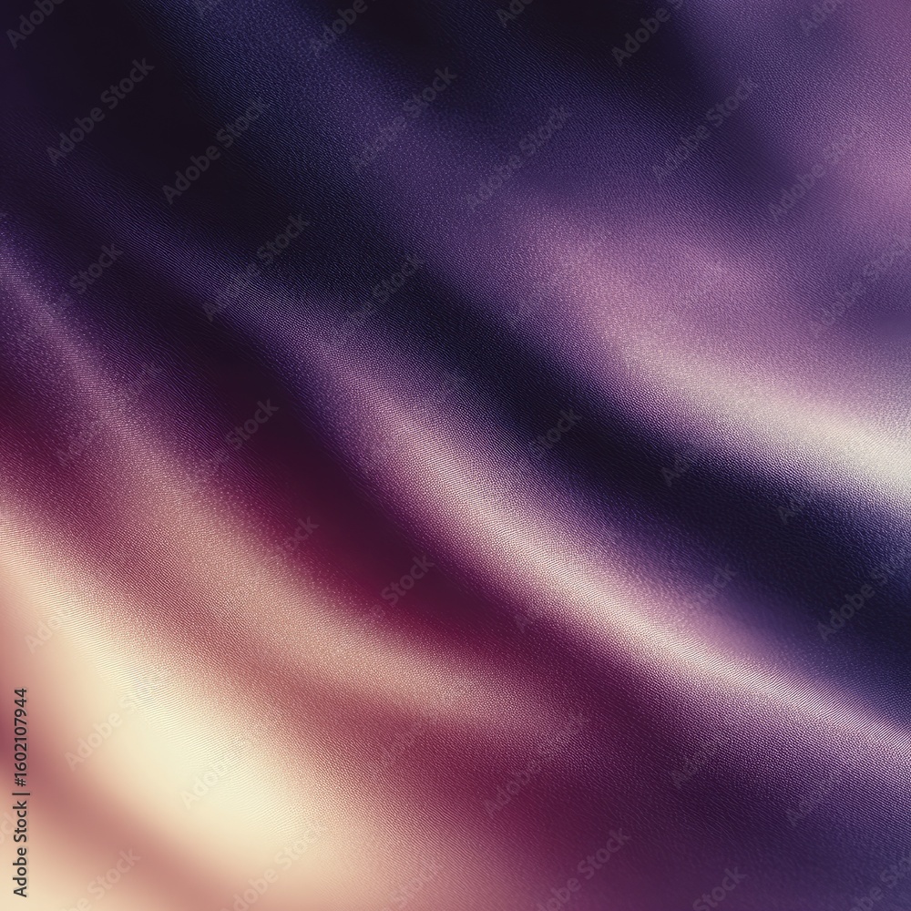 Obraz premium Abstract swirled fabric, soft gradients of deep purple and muted gold