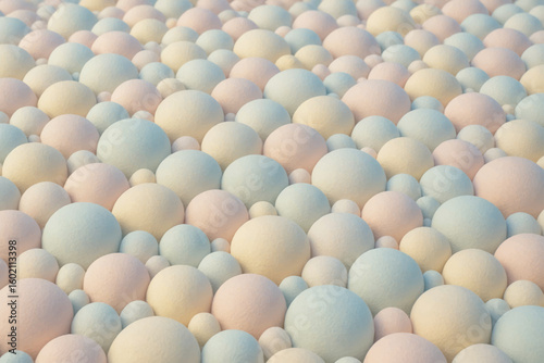 Textured Pastel Sphere Field Background