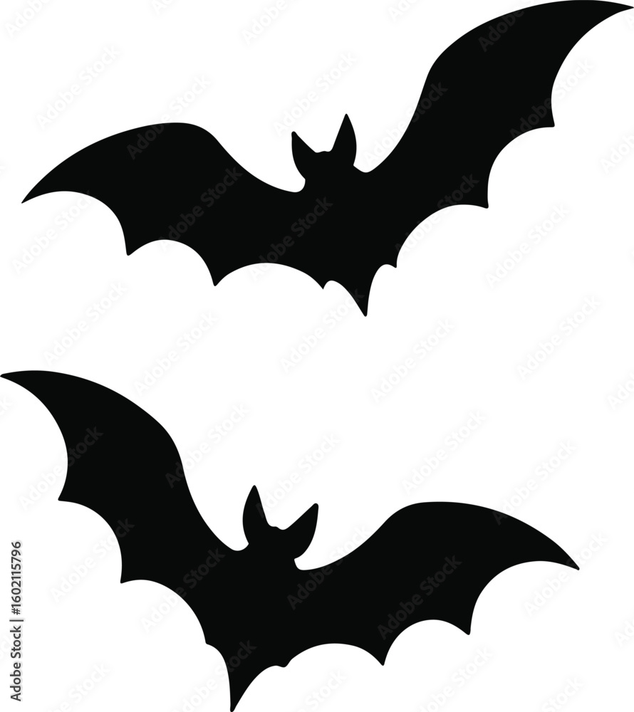 Fototapeta premium Flying Bat Silhouettes for Halloween