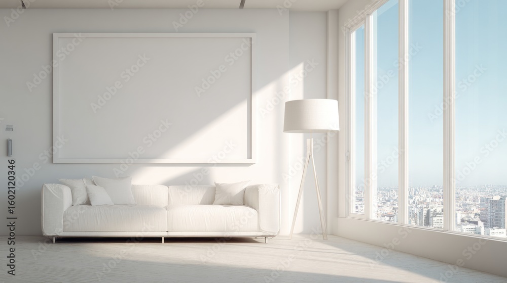 Fototapeta premium Modern minimalist interior design (1)