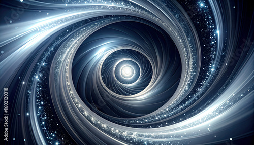 Silver Spiral Galaxy Vortex.