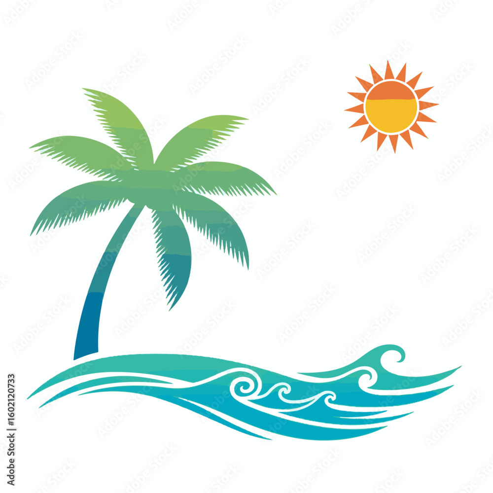 Obraz premium sunny day cartoon style