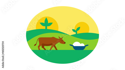 indian farmer plowing field