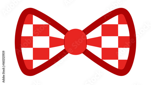 red and white checkered bow tie classic fashion accessory
