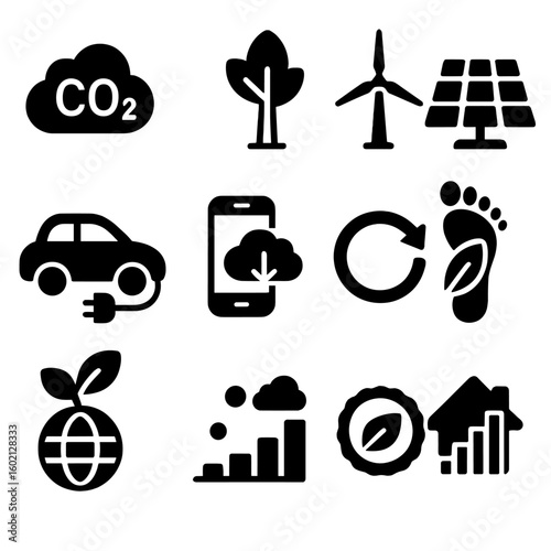 Action icon vector net wind icons energy zero vehicle turbine badge