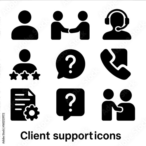 Document icon help project vector agreement support loyalty contact faq client badge