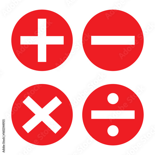 plus and minus vector icon, plus-minus math sign, positive and negative symbol, addition and subtraction sign, vector illustration on transparent background 