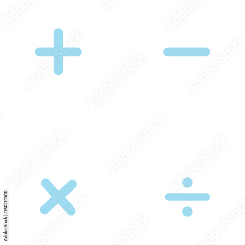 plus and minus vector icon, plus-minus math sign, positive and negative symbol, addition and subtraction sign, vector illustration on transparent background 
