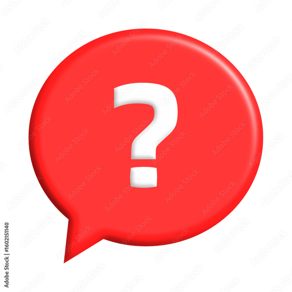 Red Question Mark Speech Bubble Graphic Red Question Mark Speech Bubble Graphic