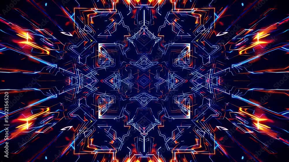 vibrant 4K digital animation featuring rich orange tech inspired patterns abstract gradients perfect high resolution creative content motion backgrounds digital media