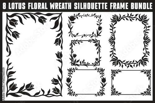 Lotus Floral Frame Bundle Set
