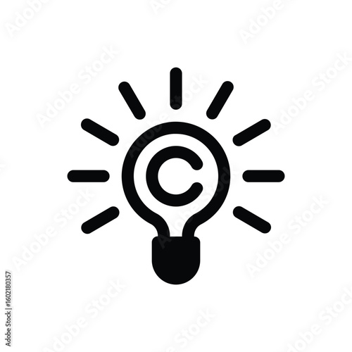 Intellectual Property Icon Line Design