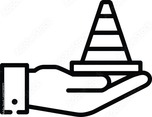 Gold bars in hand icon business finance symbol trading icon flat vector illustration
