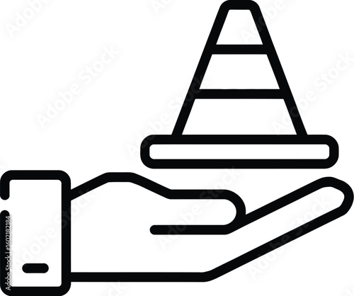 Gold bars in hand icon business finance symbol trading icon flat vector illustration
