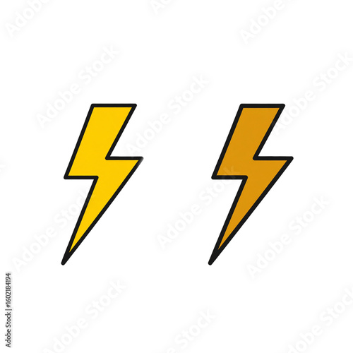 ofvs85 OutlineFilledVectorSign ofvs - lightning bolt vector icon . isolated transparent . flash sign . black outline and filled version . AI 10 / EPS 10 . g11395 