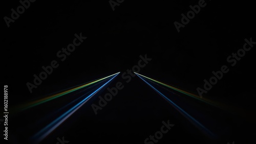 Prism light spectrum dispersion refraction