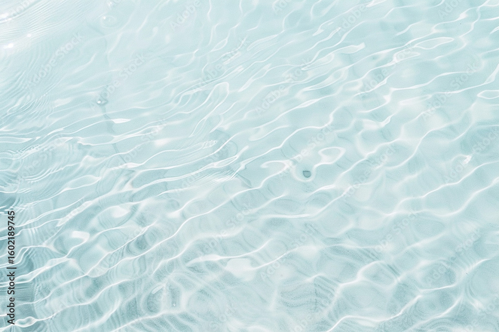 Fototapeta premium Gentle Rippling Water in Light Blue
