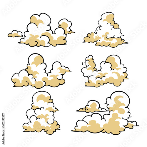 Cartoon Cloud Hand Drawing Vol. 2