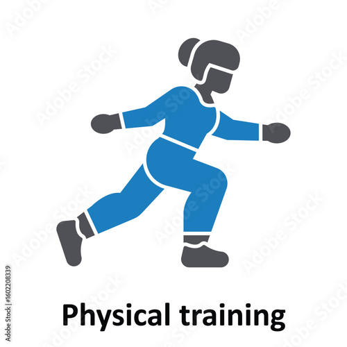 Physical training Vector Icon which can easily modify or edit
