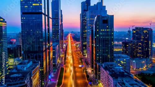 Wallpaper Mural Cityscape at twilight Torontodigital.ca