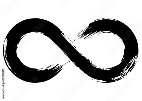 Sumi-e Infinity Mark – Bold Brush Stroke Design