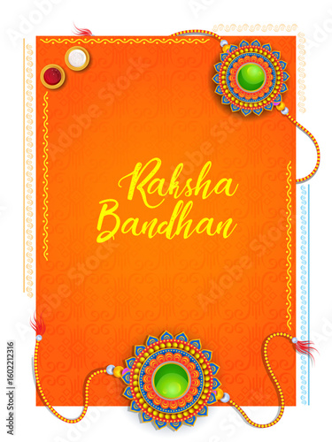 Decorated rakhi for Indian festival Raksha Bandhan