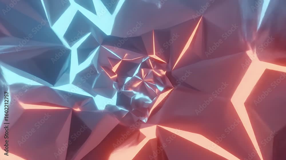 Abstract geometric pattern with soft gradient lighting