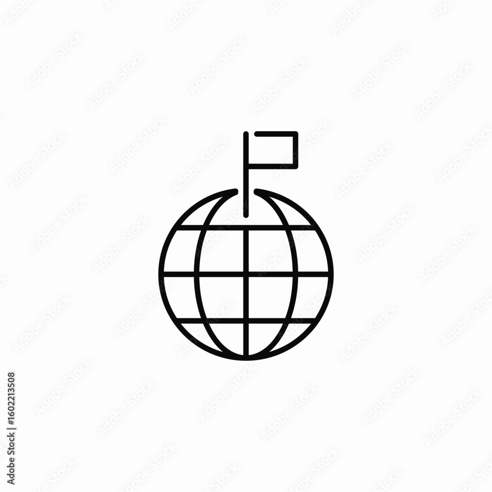 global service icon sign vector global service icon sign vector