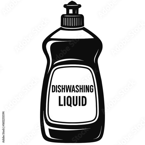 Essential Dishwashing Liquid Bottle - A Household Staple for Cleanliness