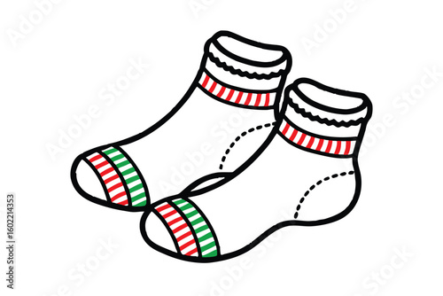 Red And Green Cozy Socks