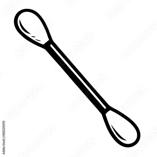 Single Cotton Swab for Precise Personal Hygiene and Beauty Applications