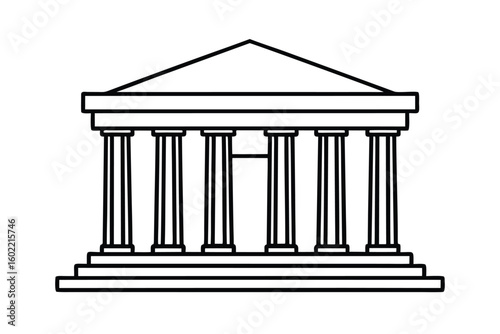 Outline Ancient Greek Temple