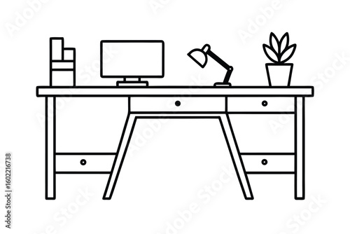 Minimalist Home Office Desk
