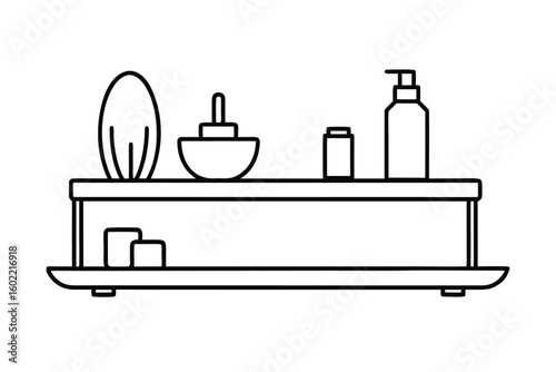 Minimalist Bathroom Shelf