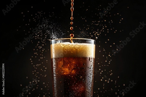 Wallpaper Mural Dark cola beverage with frothy head drink brown Torontodigital.ca