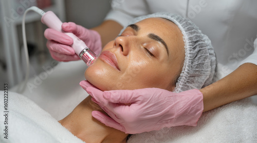 Frequency Procedure for Facial Aesthetic Enhancement in Luxurious Setting