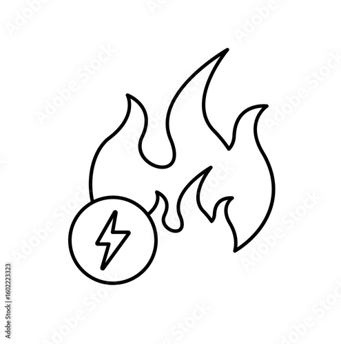 Burn calories vector icon illustration image