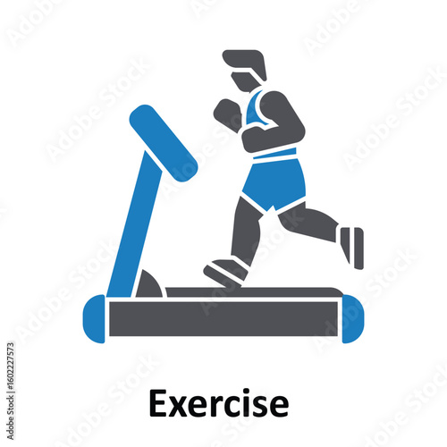 Exercise bike Vector Icon which can easily modify or edit
