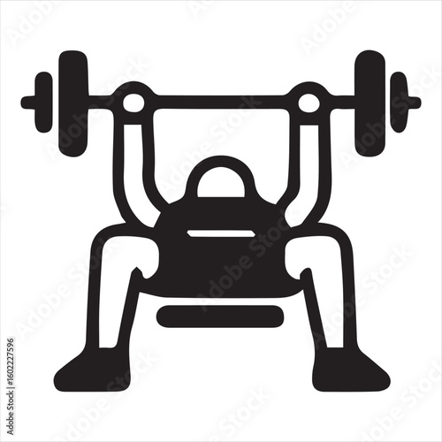 vector illustration of dumbbell