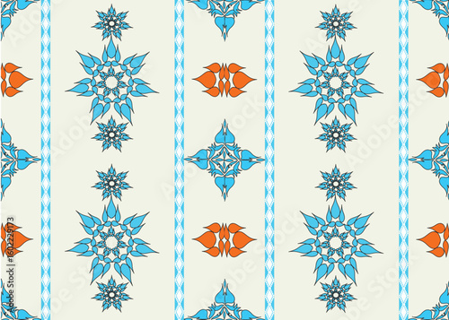Set of snowflake background
