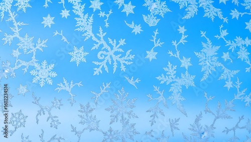 blue winter background