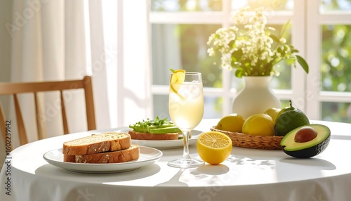 Wallpaper Mural Sunny breakfast scene Torontodigital.ca