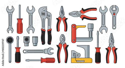 Assortment of Hand Tools for Repair and Construction