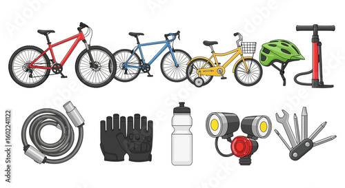 Bicycle and Cycling Accessories Collection