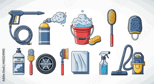 Car Wash Equipment Collection for Auto Detailing