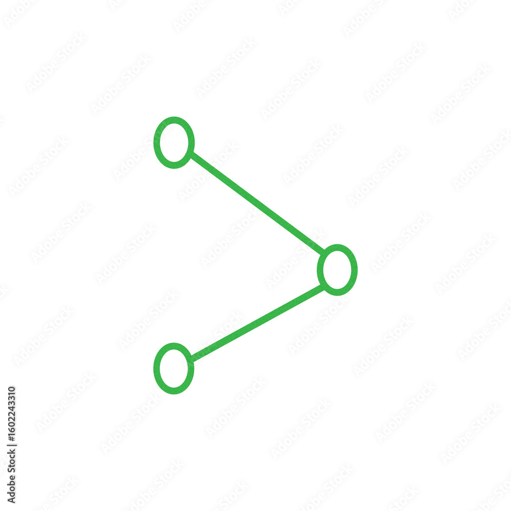 Simple green network diagram on black background Simple green network diagram on black background