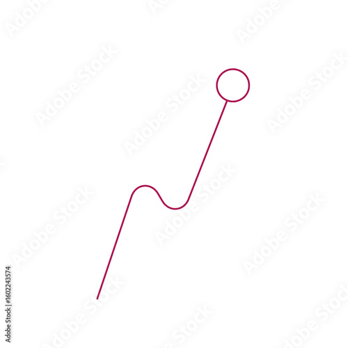 Abstract red line art on black background